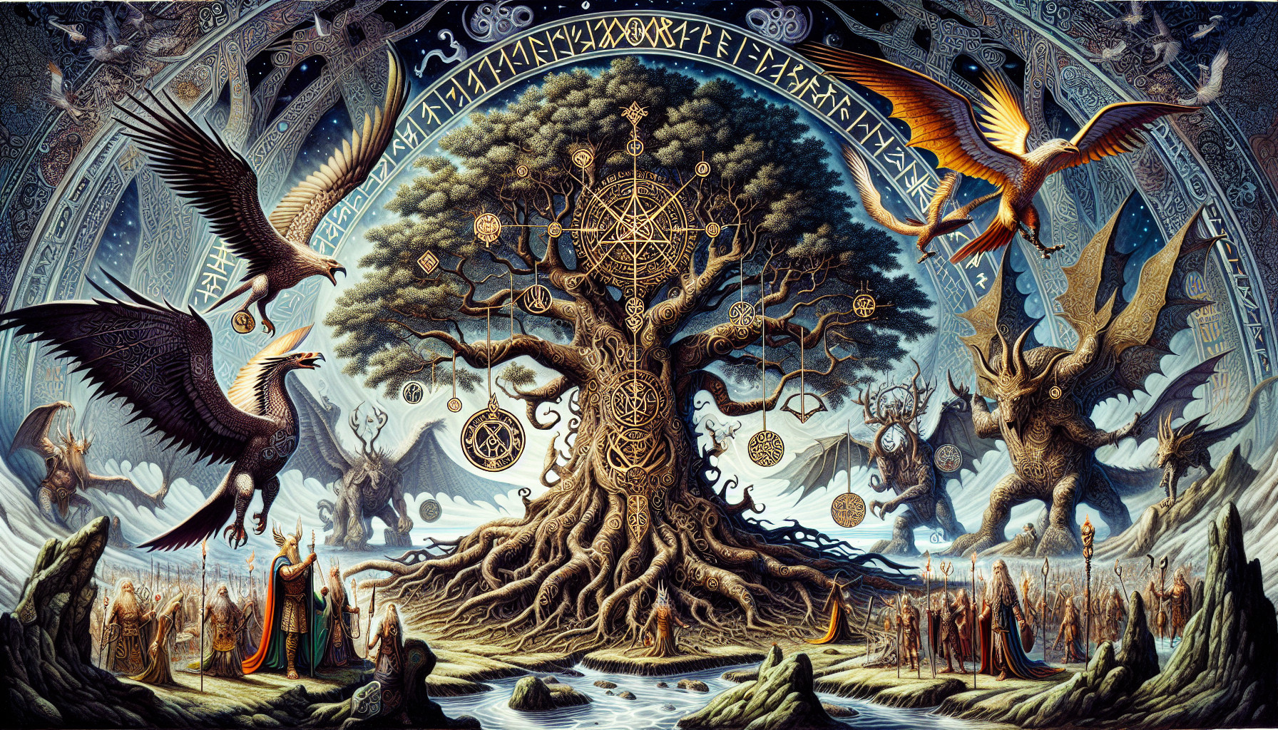 Análisis Del Símbolo Del árbol De Yggdrasil En La Mitología Nórdica