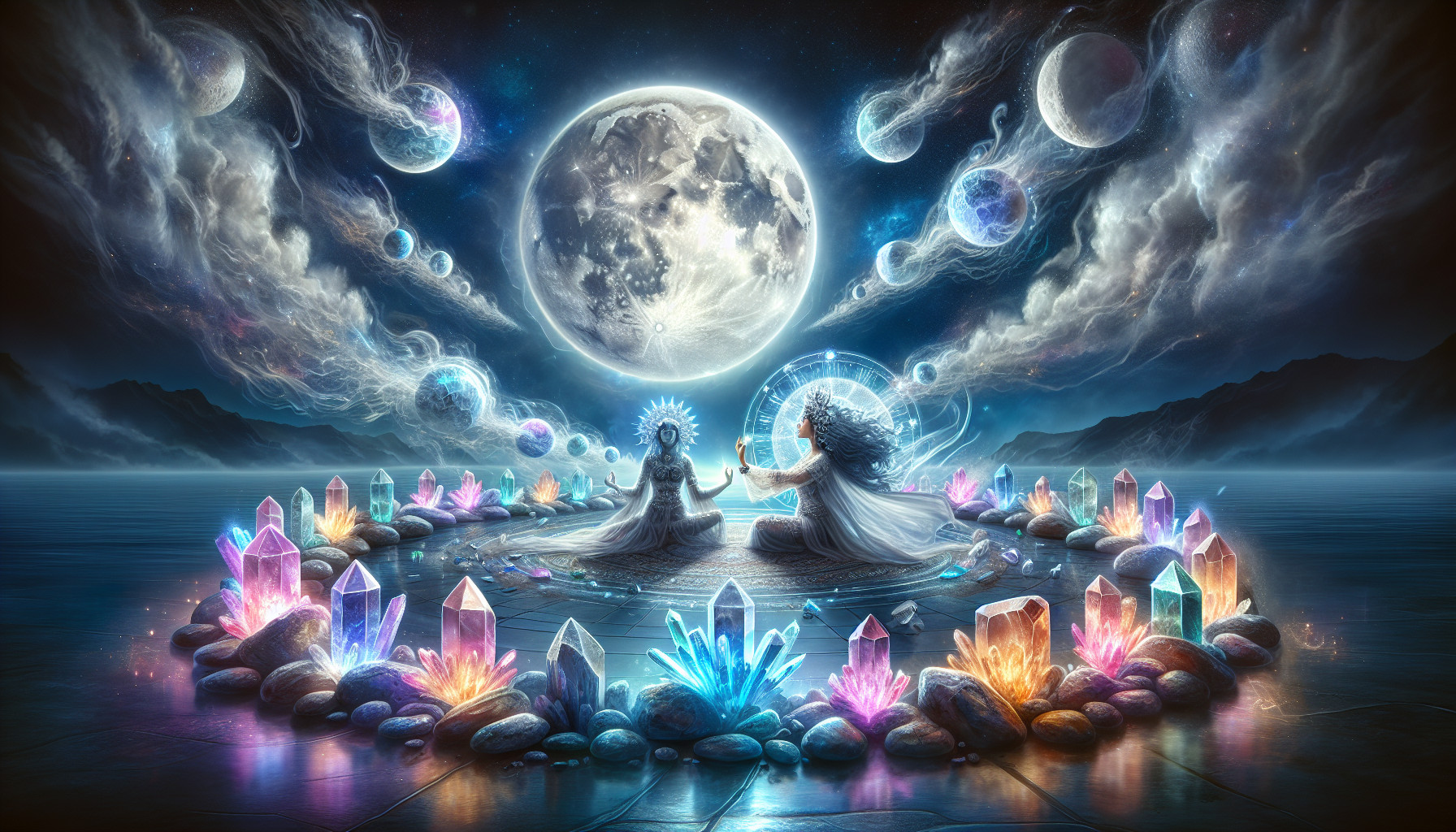 Cristales Y Rituales De Luna Llena: Potenciando La Energía