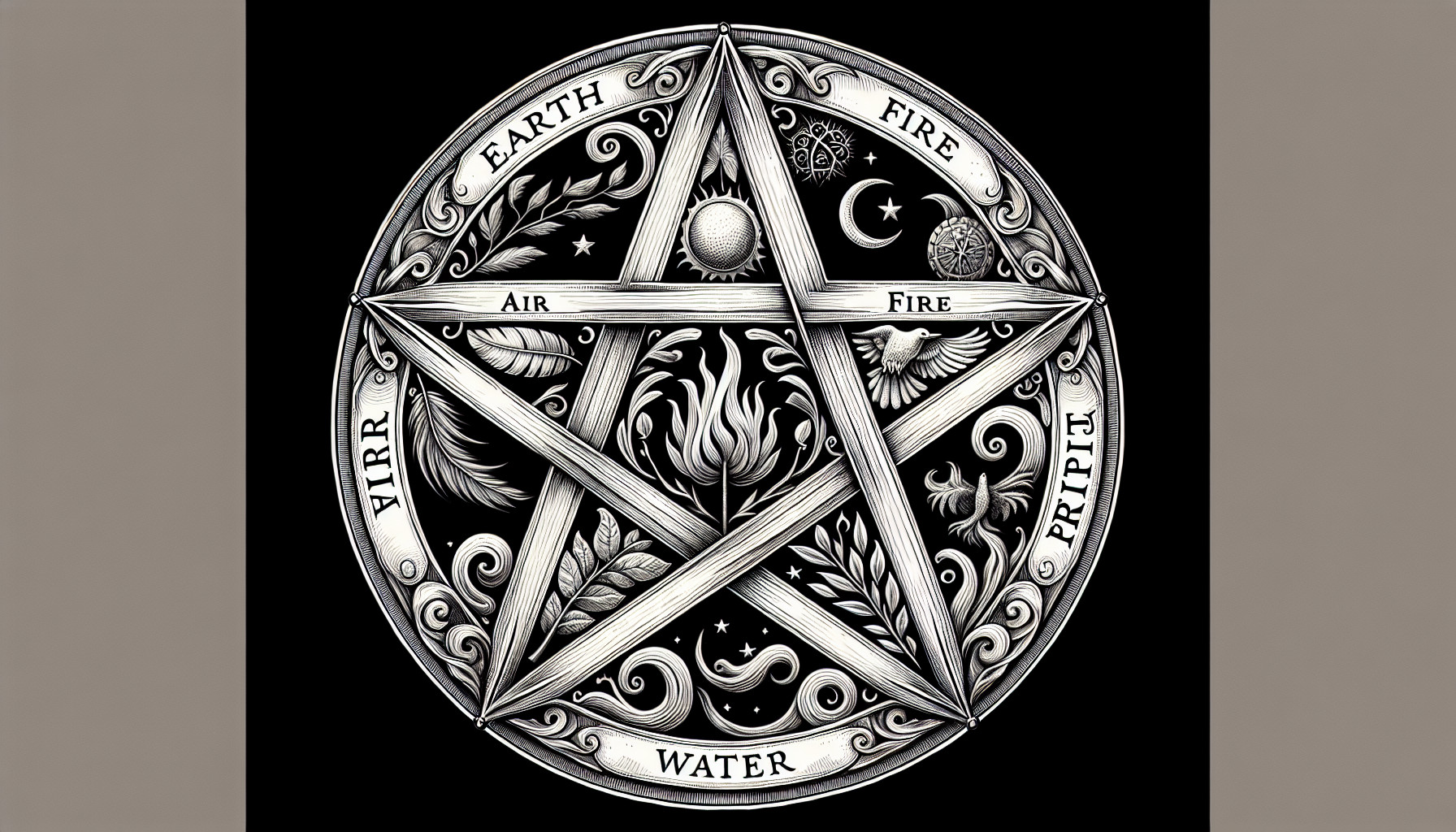 El Pentáculo Como Símbolo De Los Cinco Elementos En La Magia