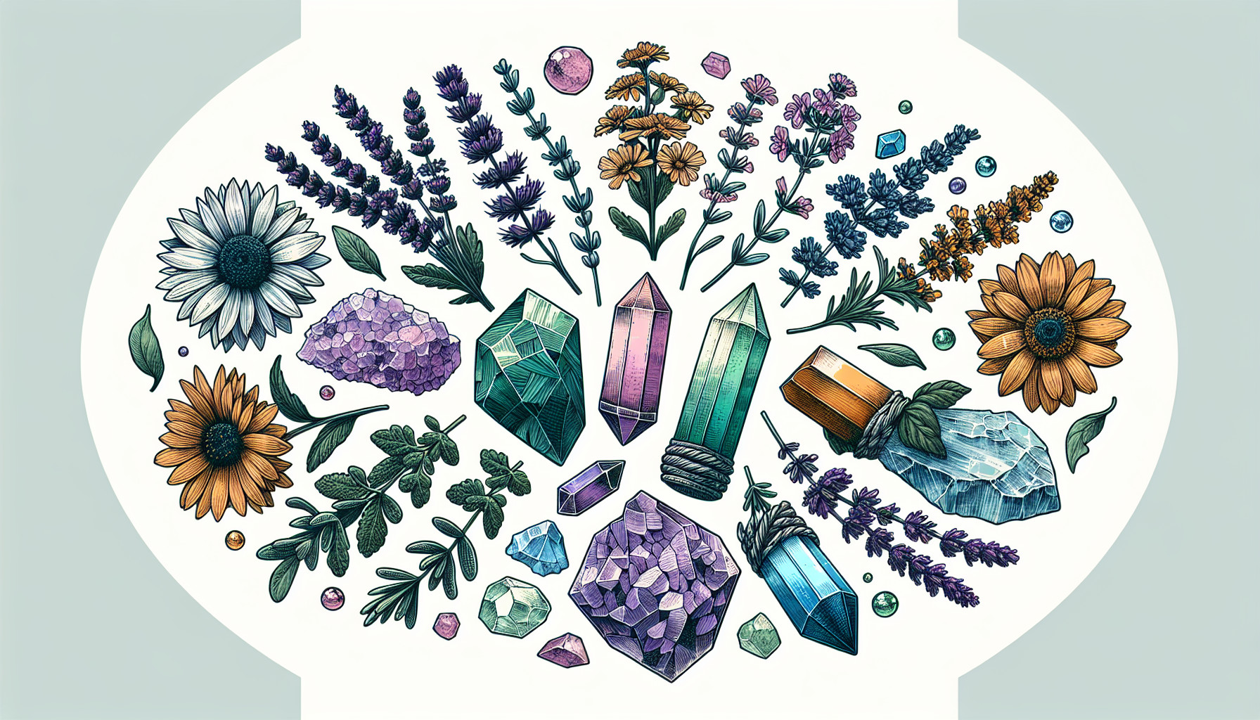 Hierbas Y Cristales: Combinando Poderes Naturales