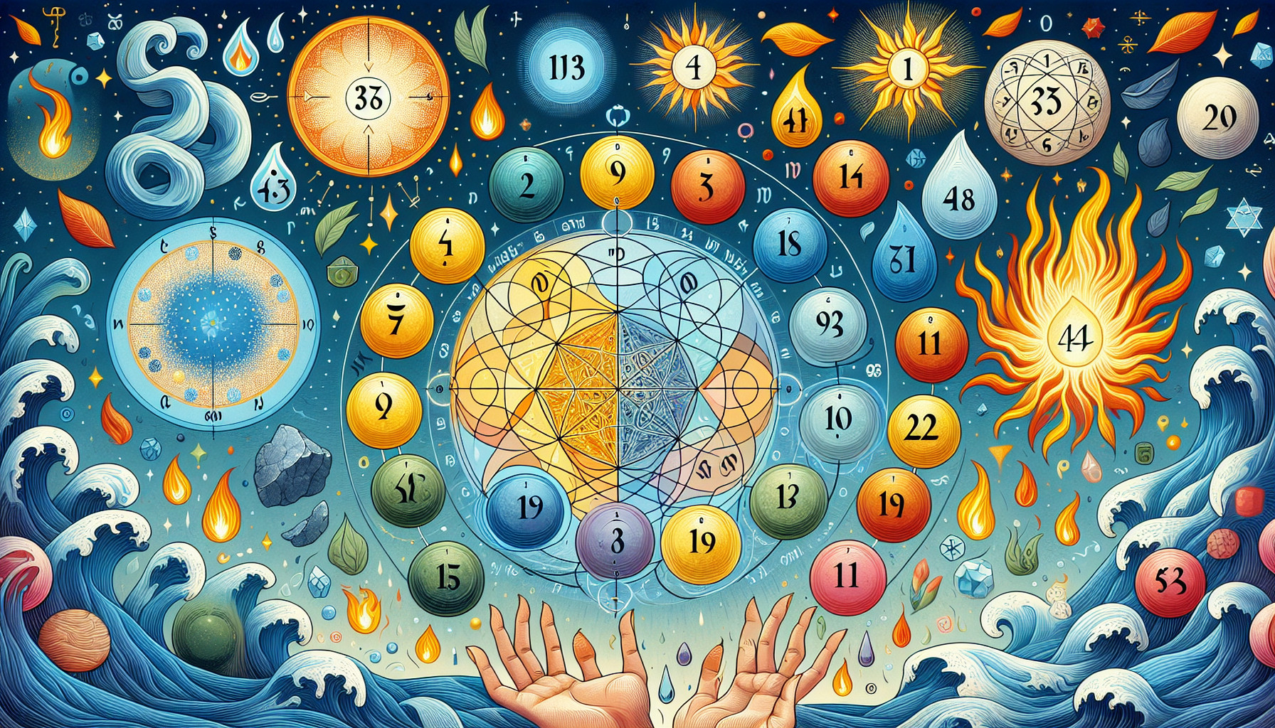 Numerología Y Elementos: Conexiones Con Tierra, Agua, Fuego, Aire Y éter