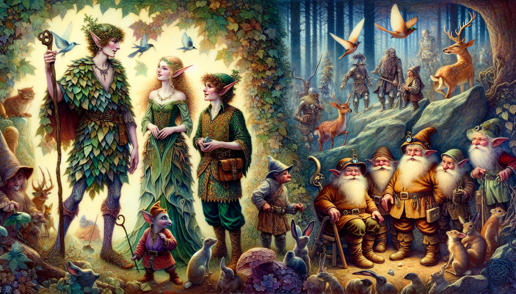 Seres Mitológicos Esotéricos: Elfos, Enanos Y Criaturas Del Bosque